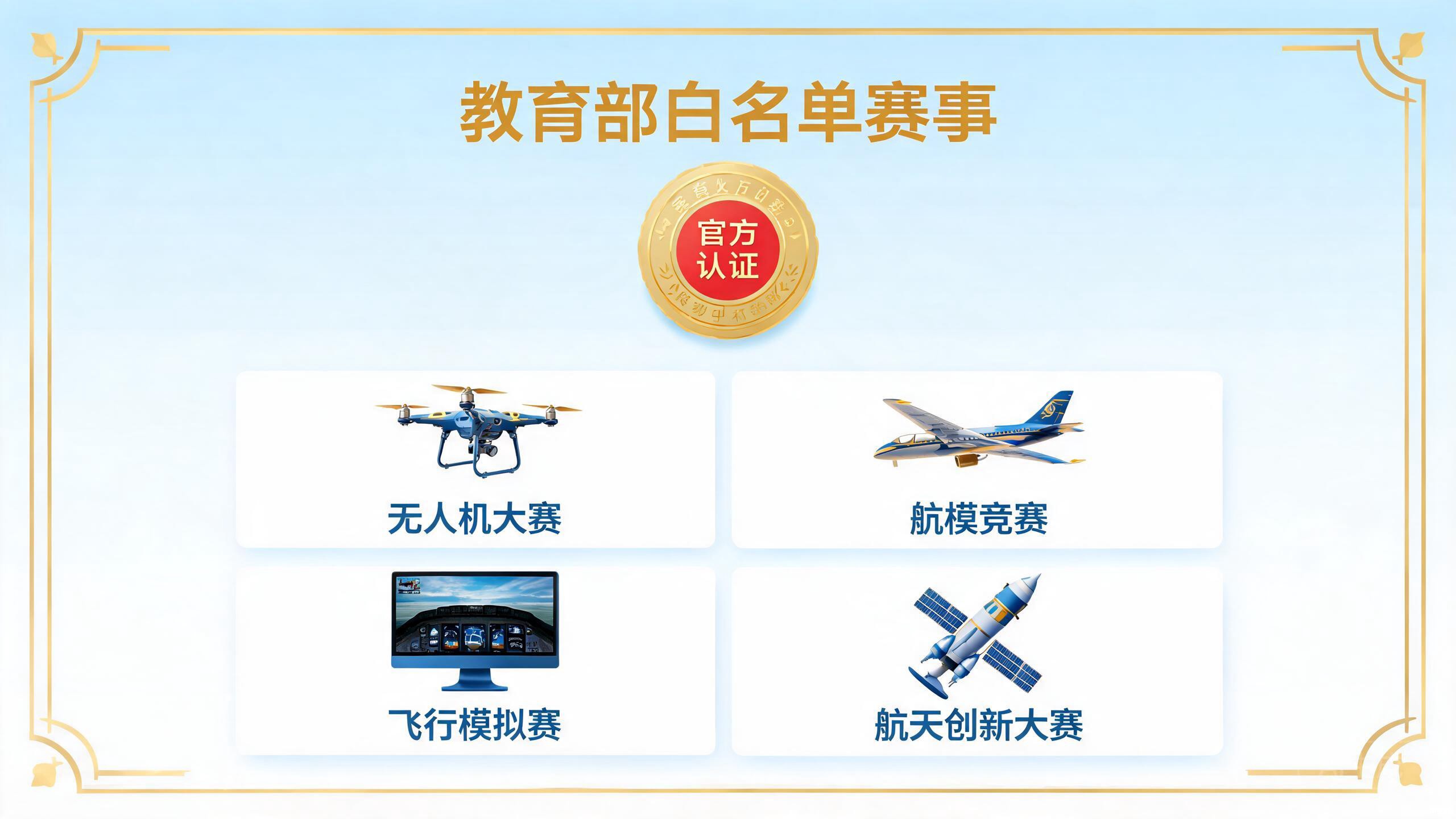 教育部白名单赛事证书与航模无人机竞赛
