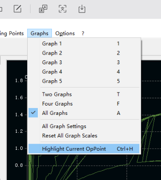 XFLR5 Graphs菜单选项
